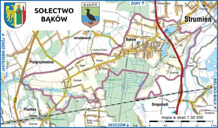 Mapa Bąkowa